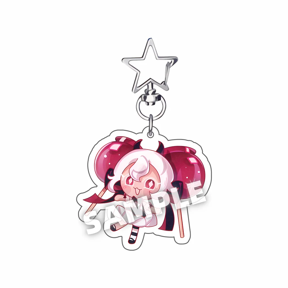 Cookie Run Kingdom Acrylic Keychain - Candy Apple Milk Shadow Pure Vanilla Jewelry Bag Accessory Key Ring Gift