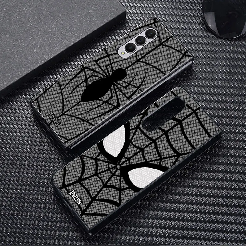 Custodia Per Telefono Marvel Spiderman Per Samsung Galaxy Z Fold4 5G Z Fold5 5G Z Fold3 Zfold4 Stampa Custodie Antiurto Cover Rigida Per Pc