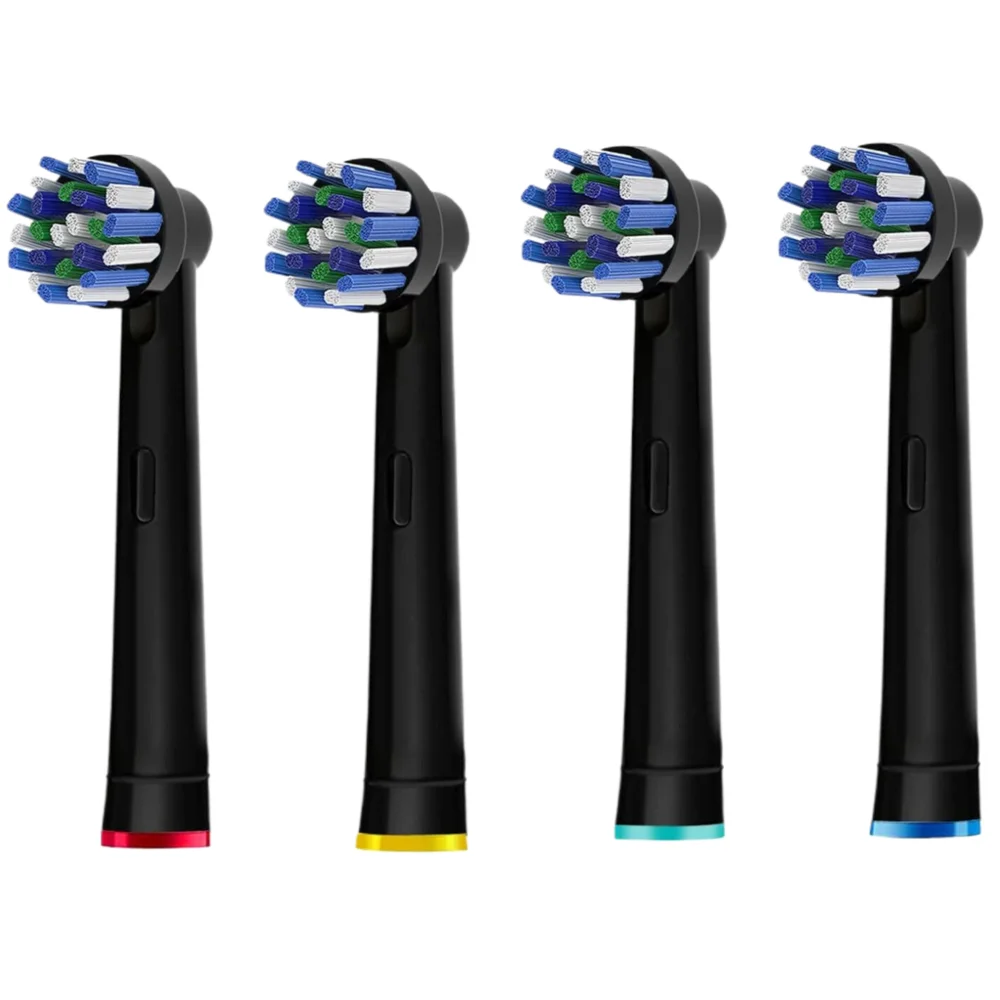 رؤوس فرشاة الأسنان المتقاطعة السوداء لـ Oral B Braun Pro 500/1000/1500/3000/3757/5000/7000/7500/800 فوهات رأس الفرشاة لـ OralB