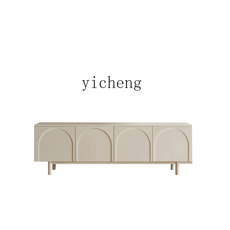 

ZC TV Cabinet Small Apartment Living Room Storage Floor Cabinet Nordic and Japanese Style Storage TV Stand