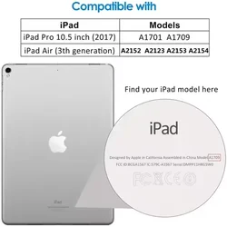 Premium Tempered Glass Screen Protector for iPad - Anti - Scratch, High Clarity Protective Film (iPad Pro 10.5 Air 3)