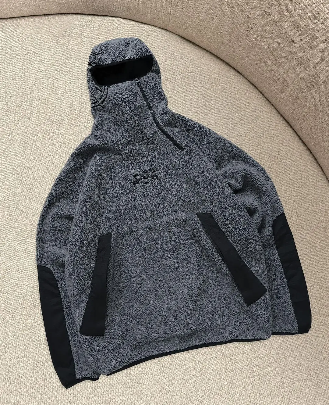 Winter Harajuku Mode Baggy Mantel Europäischen Amerikanischen Stil Lammwolle Genäht Zipper Pullover Retro Großhandel – Detail 2