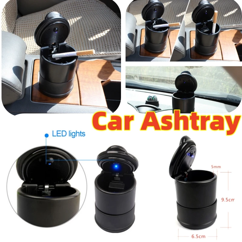 Cinzeiro Auto Accessoire Voiture IntéRi Ash Tray Posacenere Blu Aschenbecher  Outdoor Criativo Cool Ashtray Smokeless - AliExpress