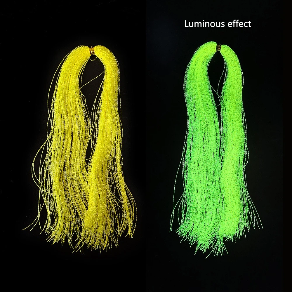 3g/Pack Leuchtende Gedrehte Holographische Flashabou Tinsel Crystal Flash Stränge für Streamer, Jig-Köder, Sabiki-Rig-Material – Detail 9