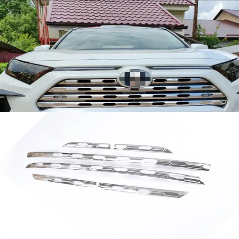 

Для Toyota Rav4 Rav 4 Limited/LE/XLE/Hybrid 2019-2021 2022 2023 передний бампер решетка декоративная молдинговая крышка аксессуары