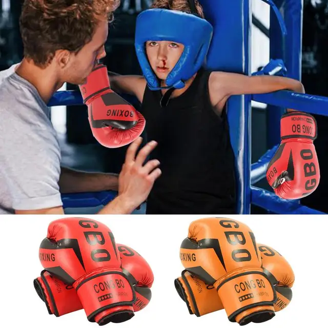 Farabi Sports Guanti Da Boxe Per Bambini 4 Oz 6 Oz 8 Oz Guantoni Boxe Bambino MMA Muay Thai Guantoni Kick Boxing Bambino Guantoni Da Sacco - Foto 3