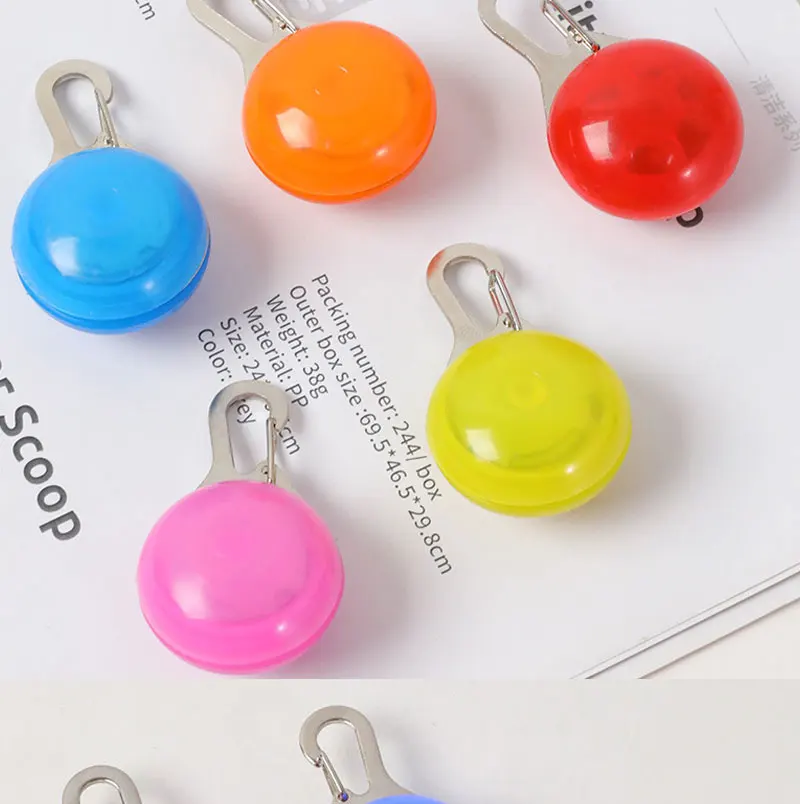 Description Picture 5 of itemLED Glowing Pendant Flashlight Dog Cat Collar Pet Leads Accessories Bright Night Safety Decoration LED Luminous Glowing Pendant