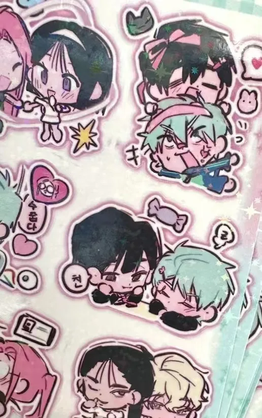 Transfer Sticker ALIEN STAGE IVAN & TILL Sticker Anime Waterproof Sticker Cute Student Stationery Children School Supplies Decorative Friend Gift