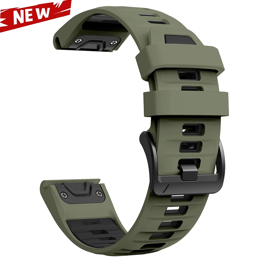 Premium Sport Rubber Bracelet for Fenix8 Watch - Durable and Stylish Strap