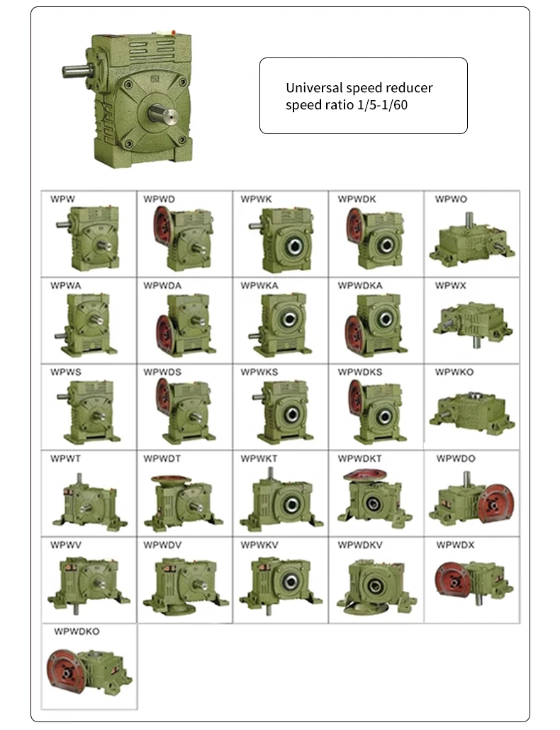 WPA WPS WPO WPX40 50 60 70 80 100 Getriebe, Eisengehäuse, Schneckengetriebe, Untersetzungsgetriebe, kleiner Motor, Getriebe, Untersetzungsbox – Detail 27