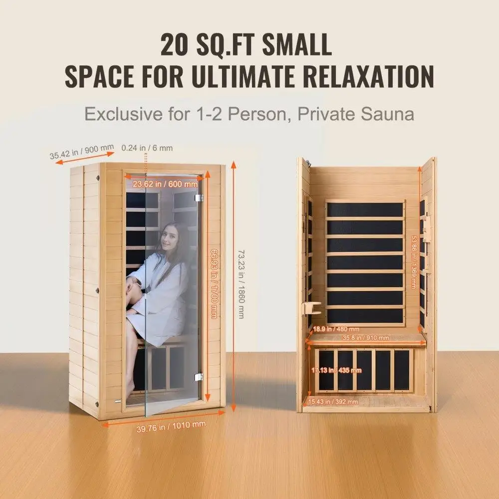 Compact Infrared Sauna Room 4