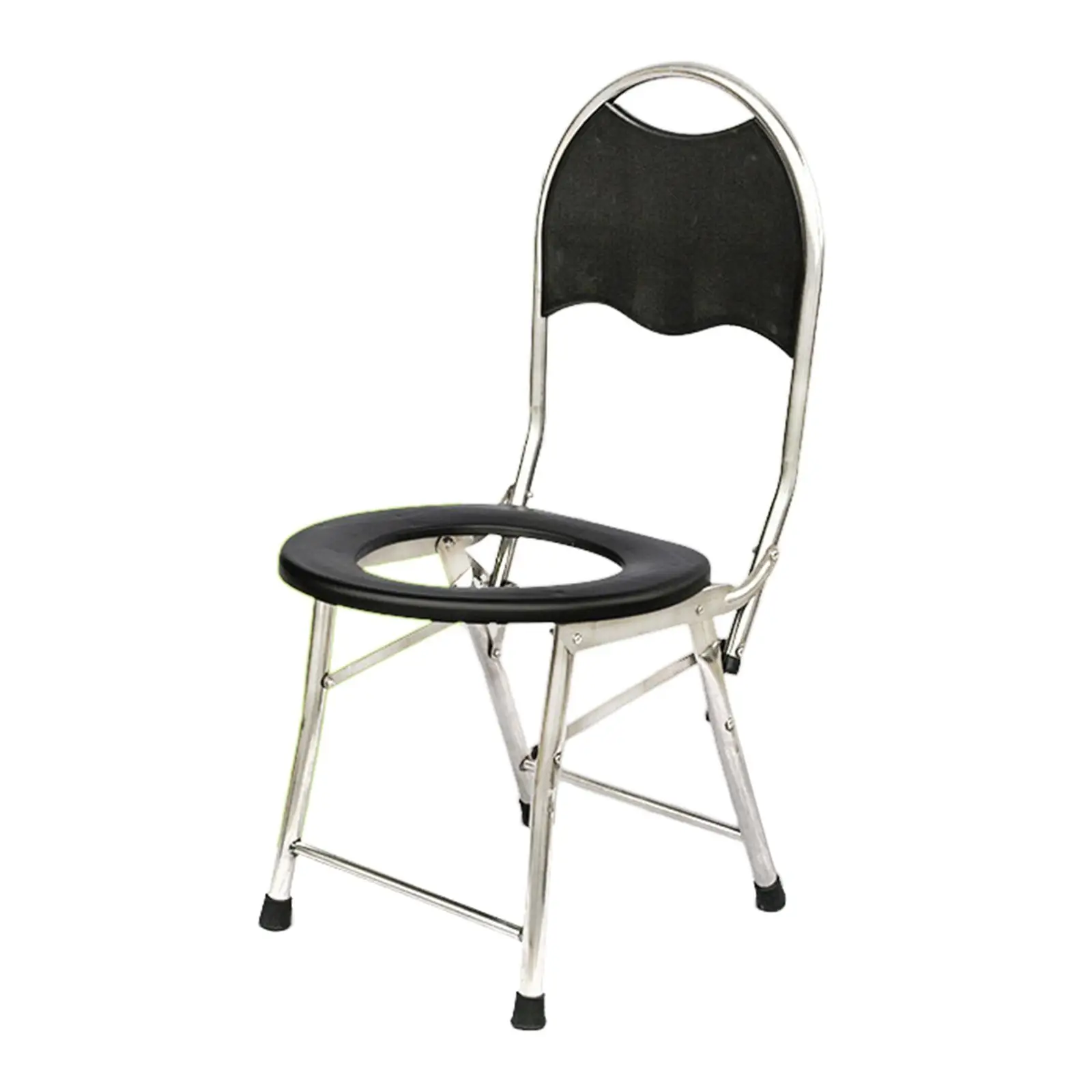 Raised Toilet Seat with Back Squat Toilet Stool for Toilet Bathroom Elderly 4