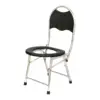Raised Toilet Seat with Back Squat Toilet Stool for Toilet Bathroom Elderly 4