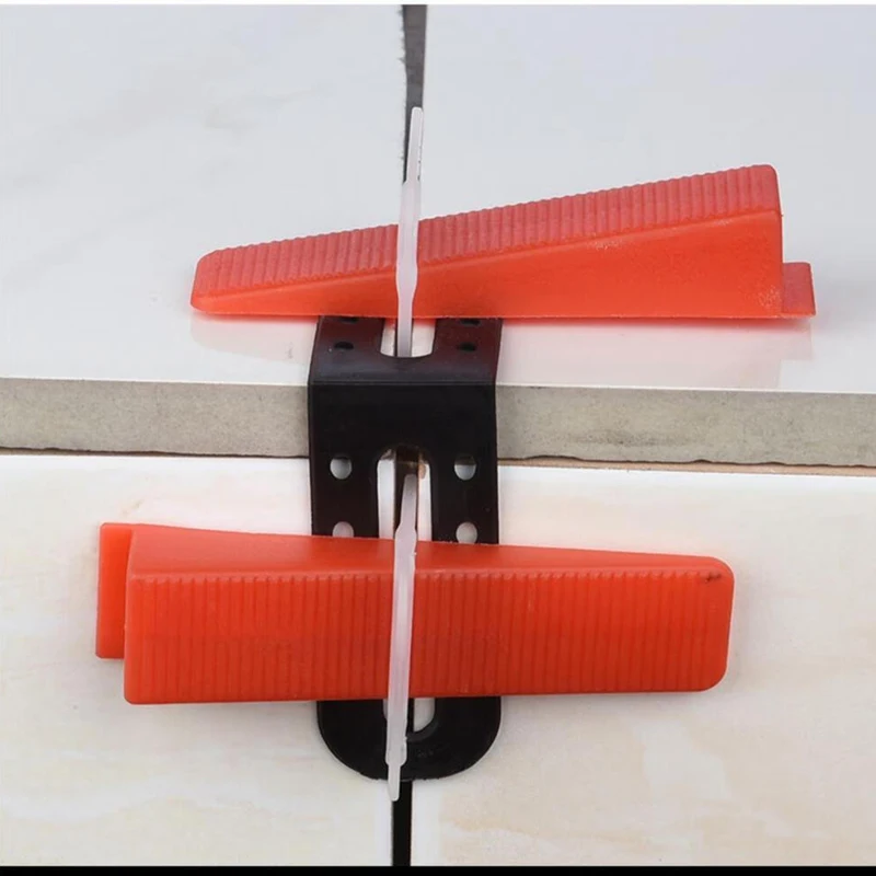 100-300pcs Reusable Tile Leveling System Clips Spacers Ceramic Wedges Insert for Tiling Floor Wall Carrelage Construction Tools