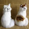 Simulation Mini Cat Cute Plush Cats Toy Children Birthday Gifts Creative Imitation Cat Ornaments Home Decoration Supplies 1