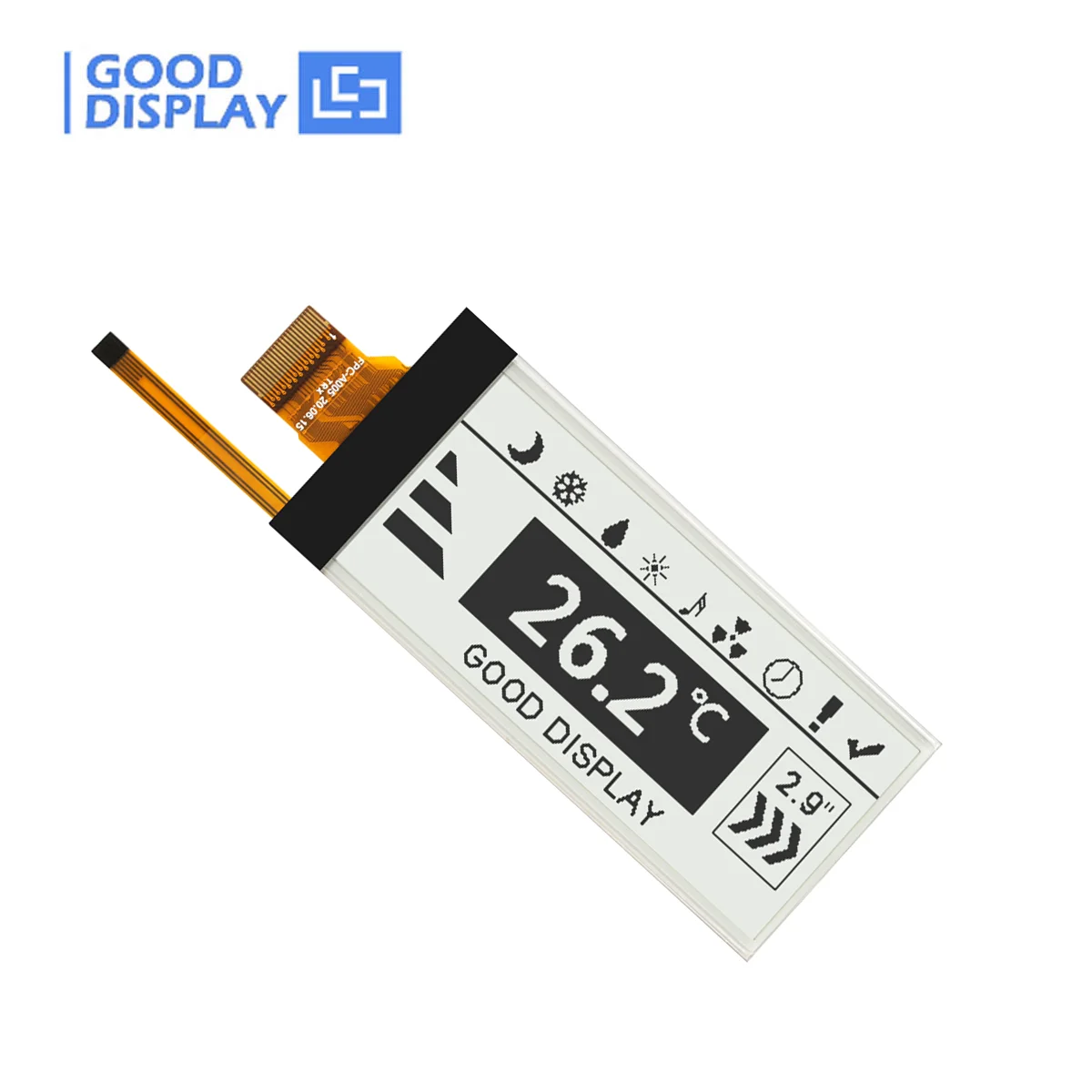 Refresque Rapidamente o Frontlight Spi 296×128 E-paper Epd Gdey029t94-fl03 1. 5s 29