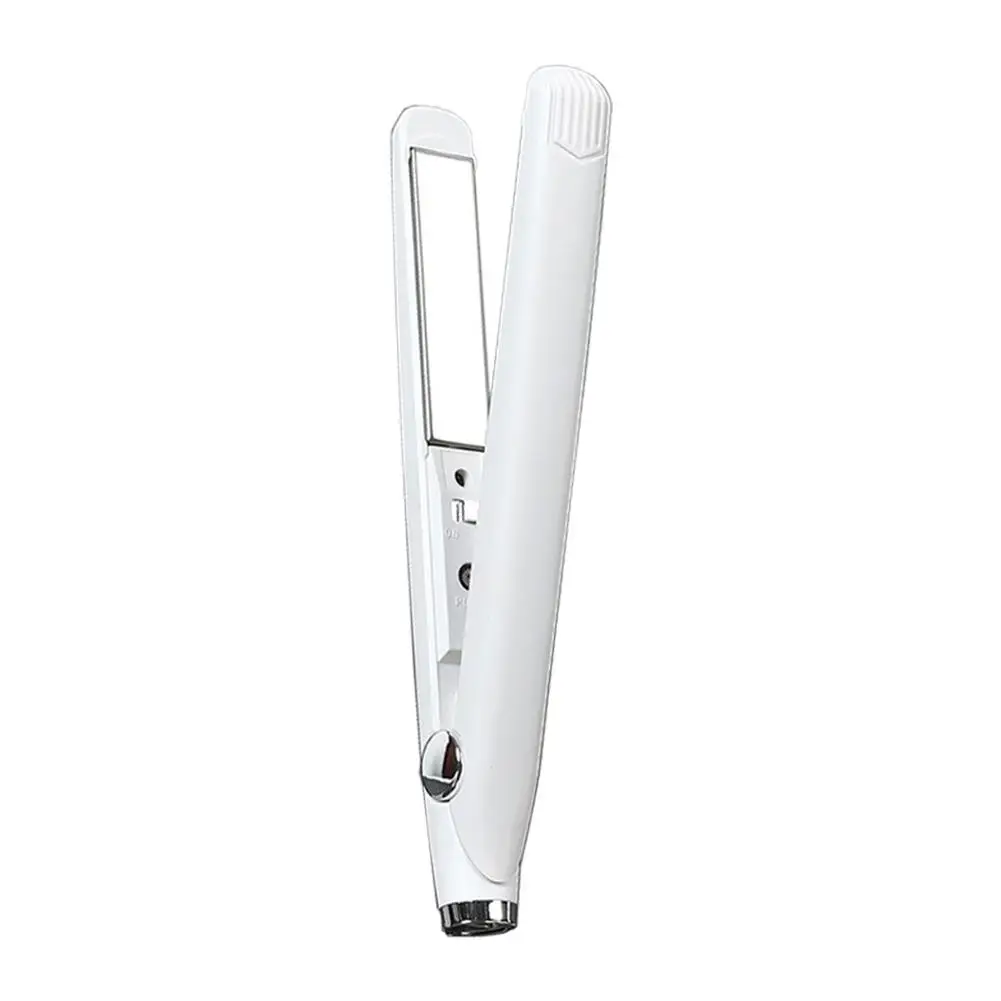 Mini Usb Portable Cordless Hair Straightener Curler Styling Flat Iron Rechargeable Split Professional Curling Straightening V7w7