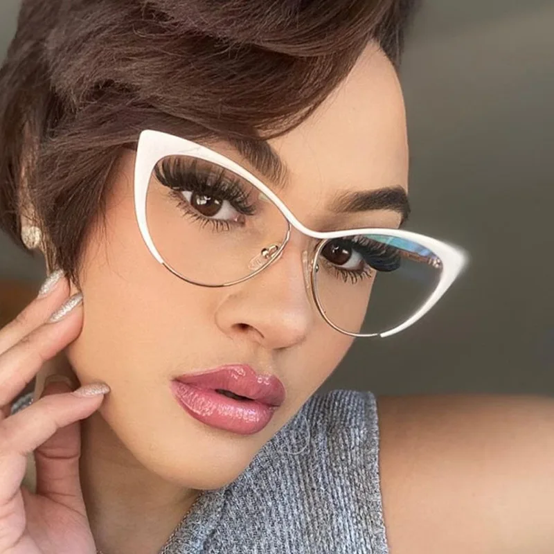 Cat Eye Glasses Frame Women Eyeglasses Frames Fashion Spectacles