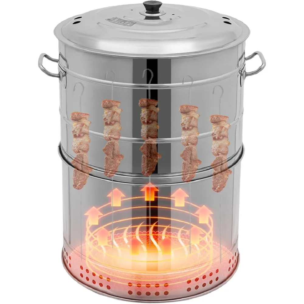 Vertical Charcoal Smoker Barrel Grill 1