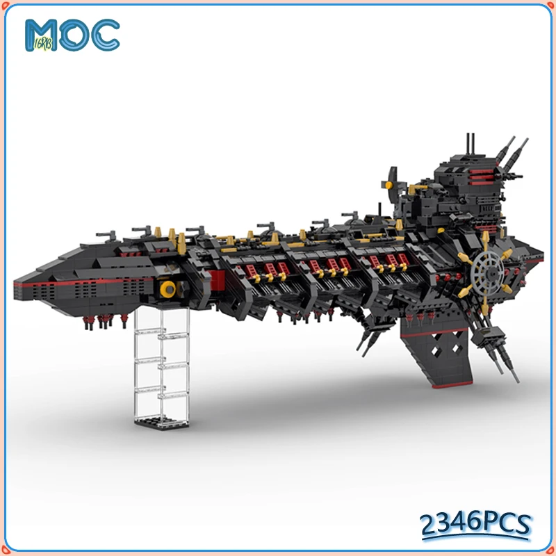 

Gloriana Class Battleship Model MOC Building Blocks DIY Assemble Bricks Educational Collection Display Space Toys Gifts 2346PCS