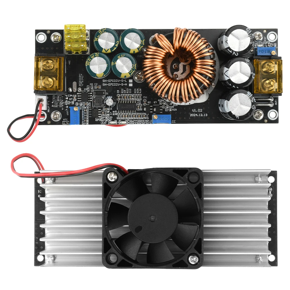 1800W 40A Boost Converter Step Up Power Supply Module 14-85V to 14-120V Adjustable Voltage CC CV With Under Voltag Protection