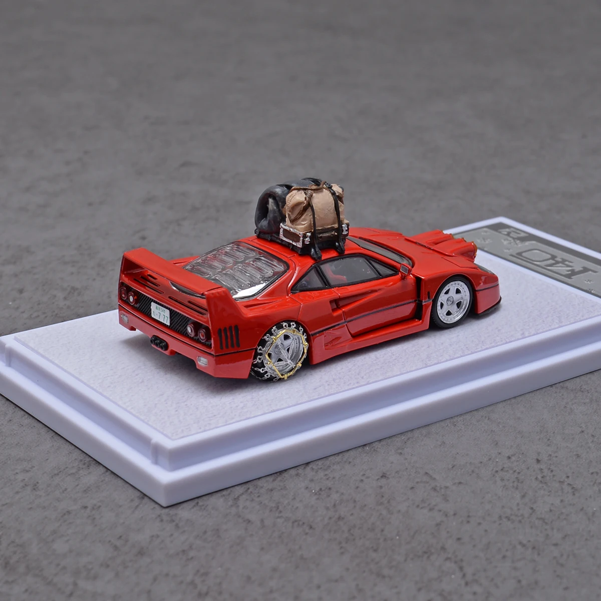 FY Diecast 1/64 Scale Ferrari F40 Rampante Snow Edition with Retractable Headlights Alloy Car Model Toys for Boys Gift 14 S0a2108c6796e422fb902c70a9f933ce8Z