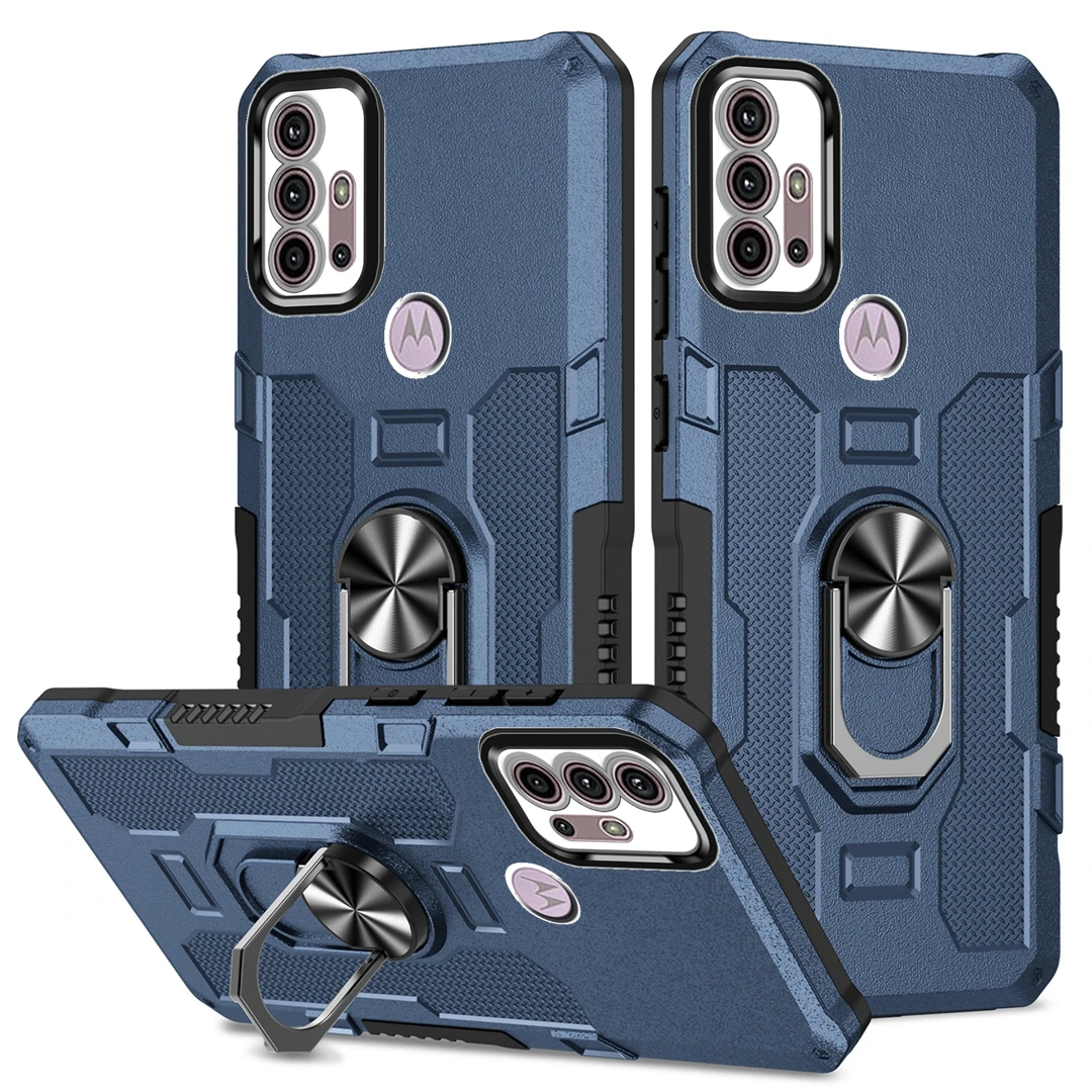 Shockproof Armor Phone Case with Camera Protection and Ring Cover