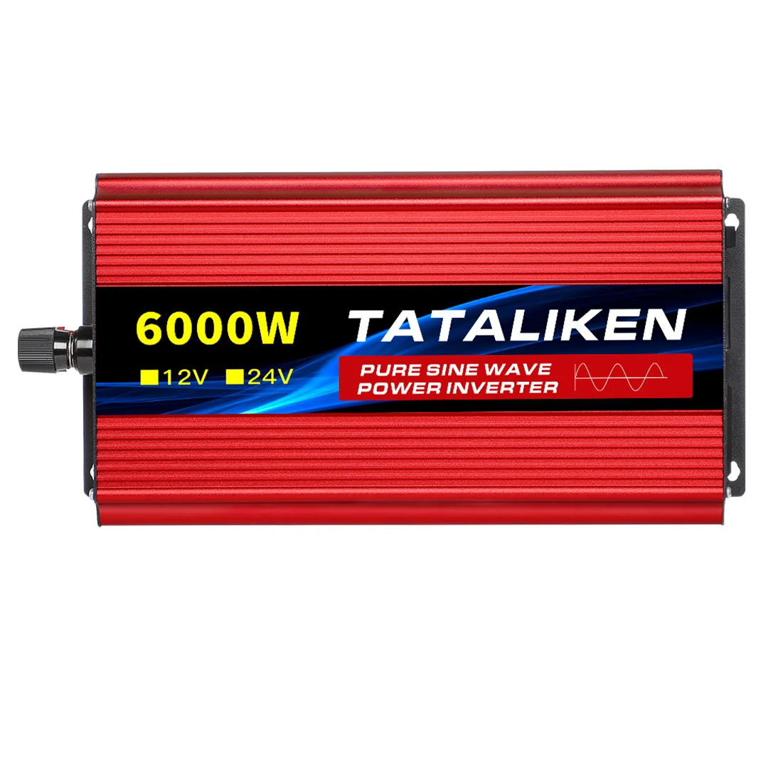 Pure Sine Wave 2000W/5000W Power Converter For 12V And 24V To 110-220V Inverter
