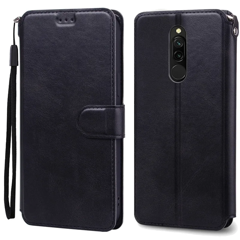 Soft Leather Wallet Flip Case With Card Holder For Xiaomi Redmi 8 8A leather wallet case,leather case,phone case,leather phone case