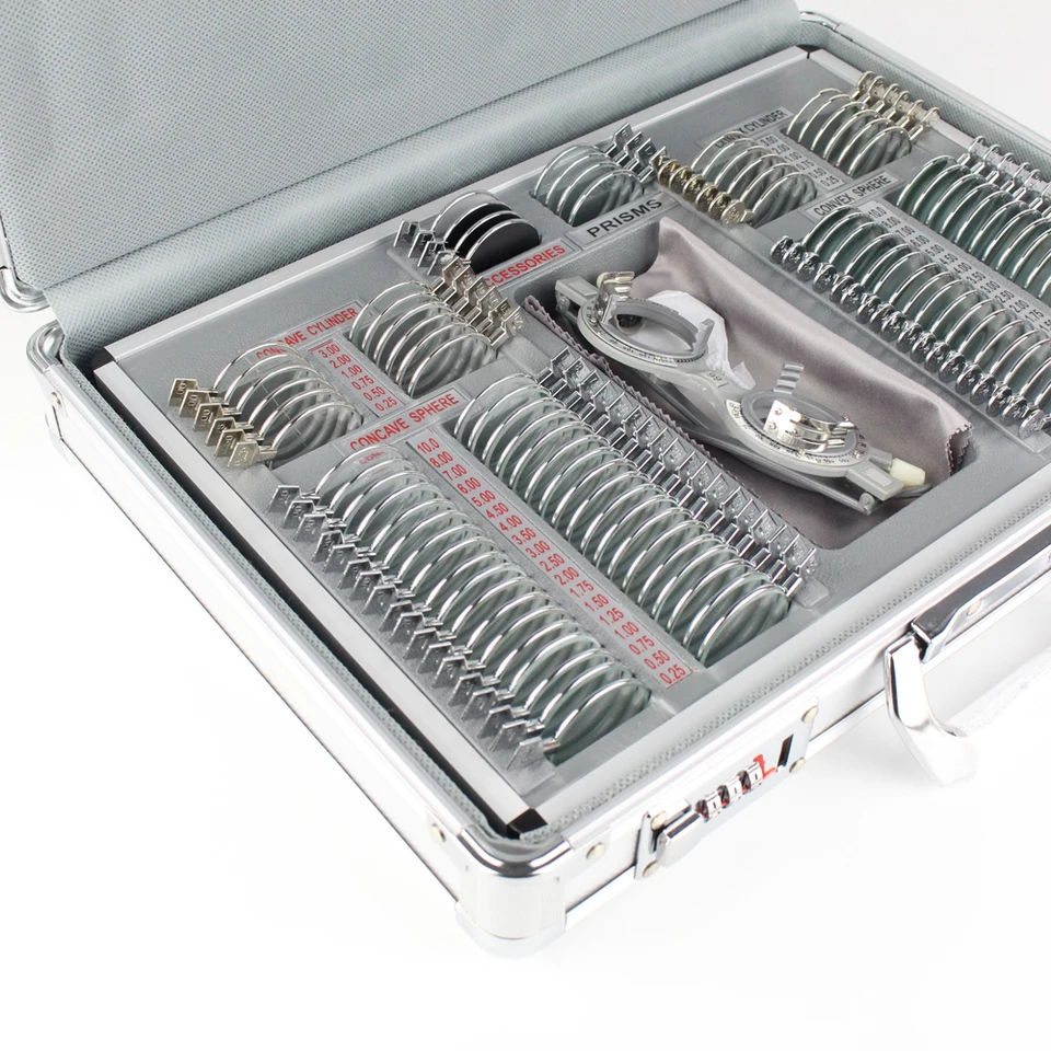 104 トライアルレンズセット 光学トライアルレンズケース メタルリム