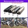 51mm motorcycle exhaust muffler left and right side escape Motorcycle GY6 tube FZ6N ER6N SV650 CRF230 Z750 MT07 MT09 Z900 Z1000