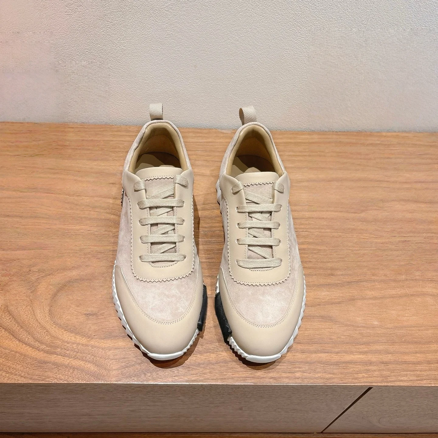 New 2025 Special Soft Offer Black Round Head Sneakers Cover Heels Single Lace Shoes Spring Outer Thick Bottom 1