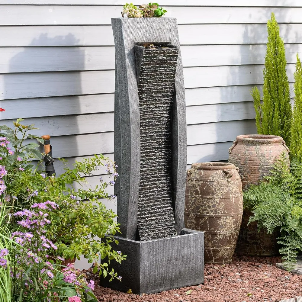 49" Outdoor Freestanding Water Fountain 1