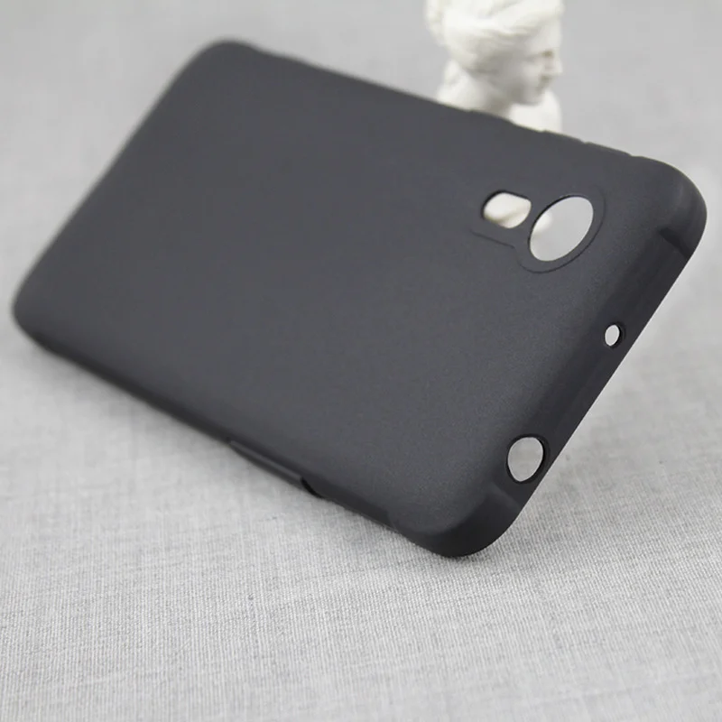 Black Matte Slim Silicone Case - TPU Soft Bumper Back Cover