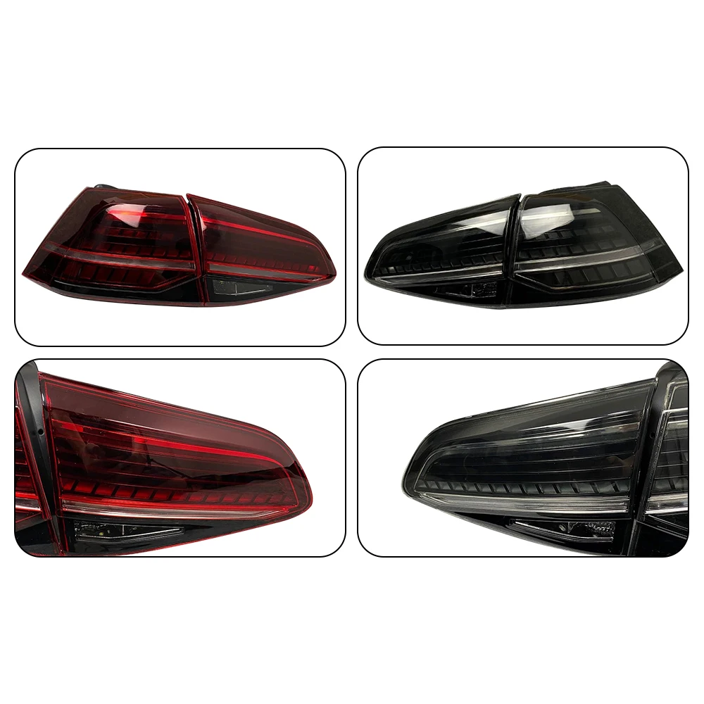【動作確認済】 ゴルフ7テールランプ7.5風 LEDテールランプ スモークTSI フォルクスワーゲン ゴルフ7 LEDテールランプ 流れるウィンカー