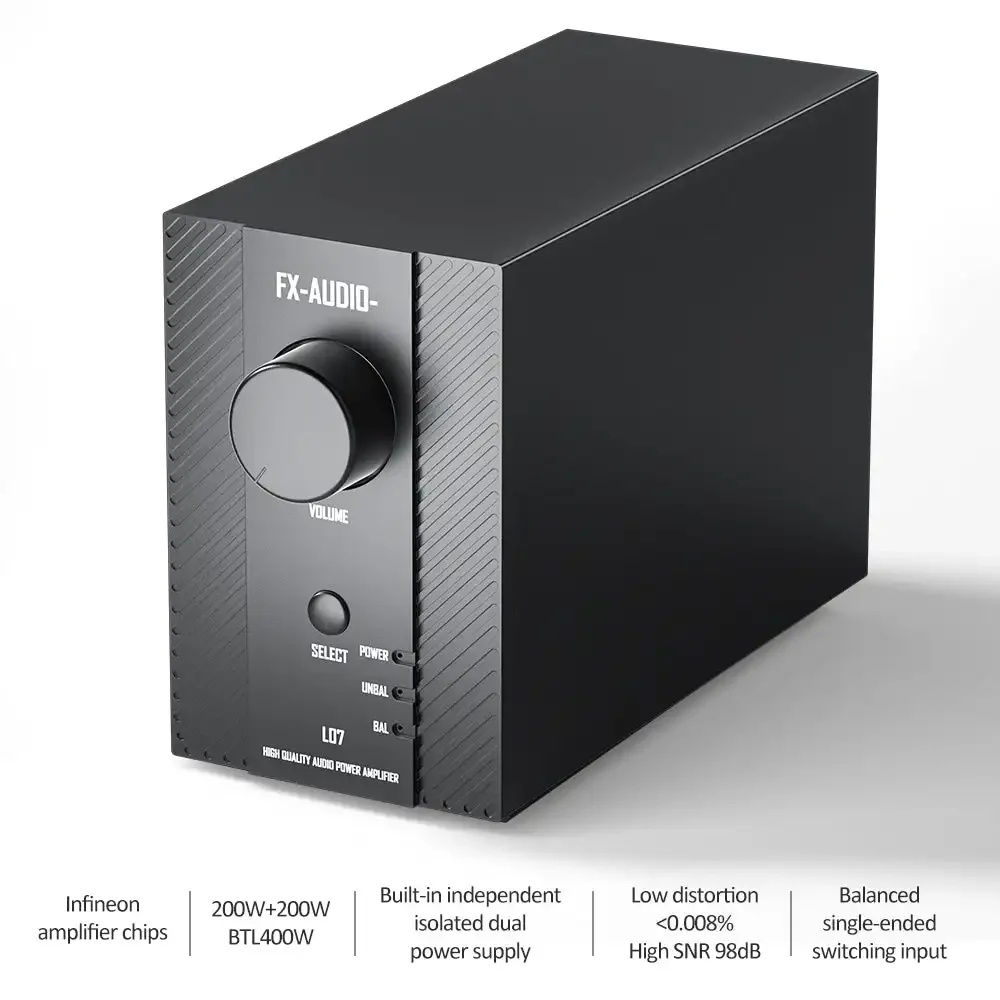 FX-AUDIO L07 Fully balanced MA5332MS Desktop Power amplifier 200W*2 2