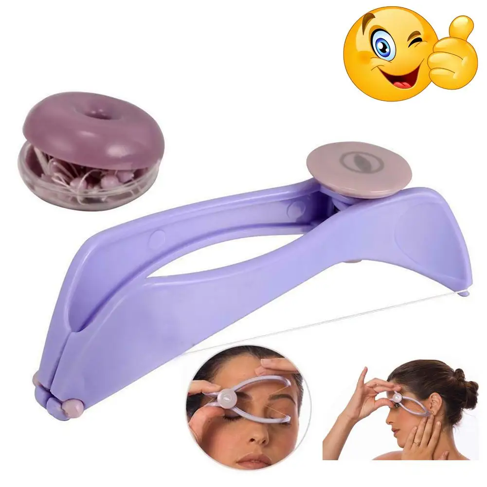 

Women Facial Hair Removal Epilator Mini Face Hair Remover Spring Threading Defeatherer For Cheeks Eyebrow Makeup Beauty Tool