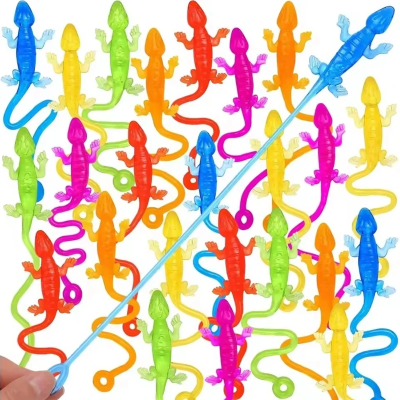10/30Pcs Fun Sticky Climbing Lizard Kids Birthday Party Favors Goodie Filler Pinata Toys School Prizes Halloween Christmas Gift