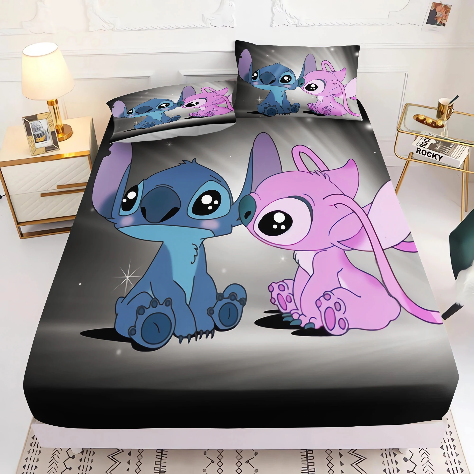 Description Picture 4 of itemStitch Bedding Set Bed Cover Full 100% Polyester Anime Fitted Sheet Printed Cartoon Suitable For Children And Adults 2/3pc