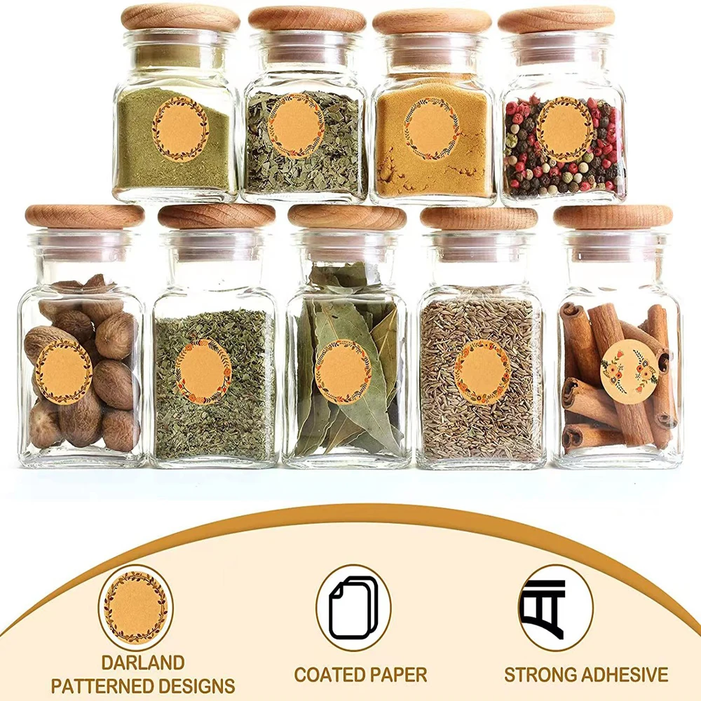 500 Etichette Kraft Rimovibili 5x3 Cm - 6 Forme Per Alimenti, Regali E Decorazioni - Foto 6