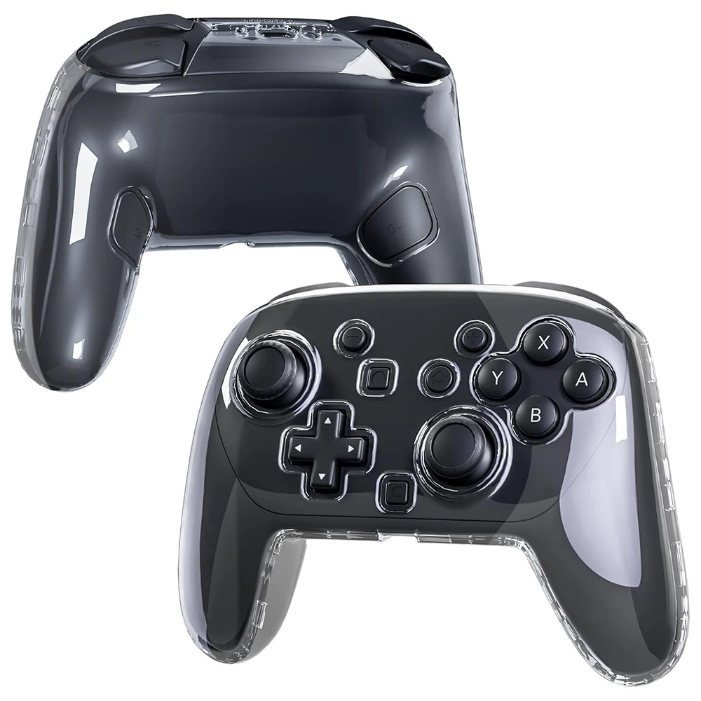 Switch 2 Pro Controller Transparante beschermhoes Schokbestendig Antikras Antislip Volledige dekking Ultraheldere kristallen harde schaal
