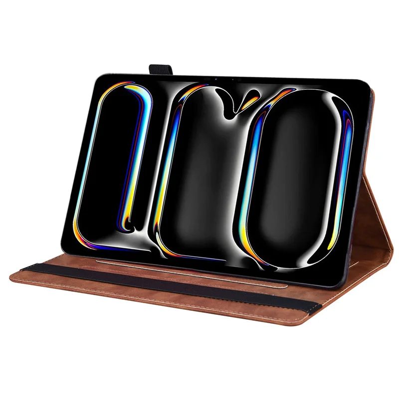 Funda 비즈니스 스타일 Flio 플립 지갑 카드 스탠드 커버, 아이패드 에어 13 2024 태블릿 케이스, M2 2024 케이스