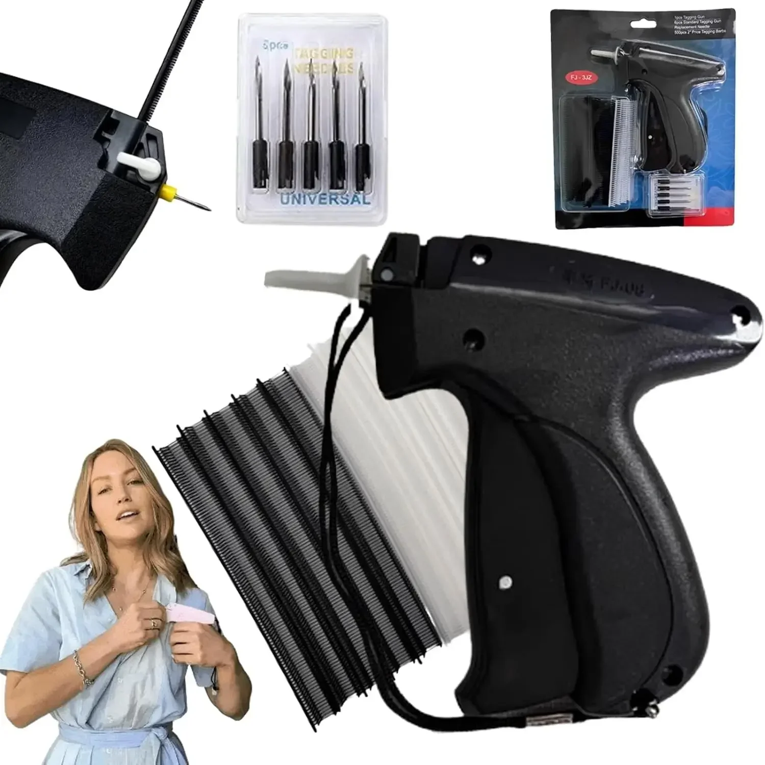 Description Picture 6 of item1000 Barbs   5 Needles Clothes Garment Price Label Tags Gun Marking DIY Apparel Tagging Guns Sewing Craft Tools