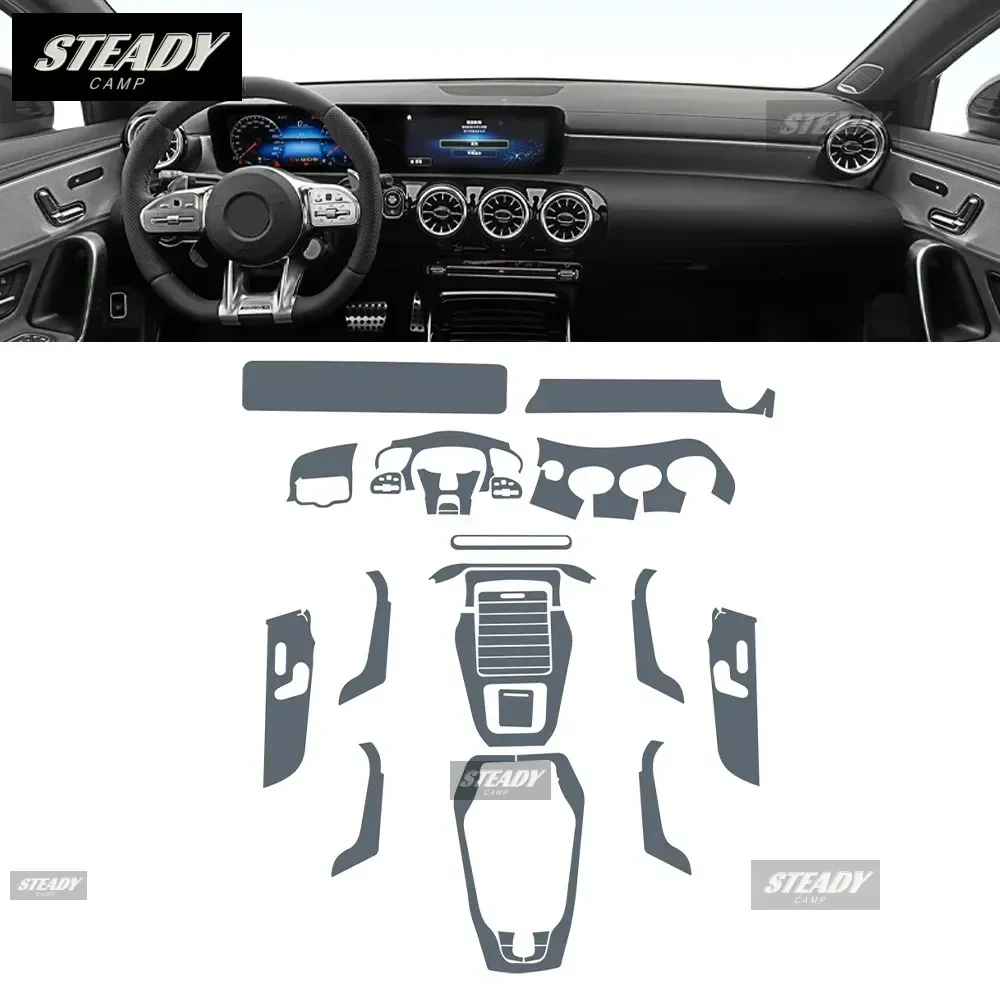 For Mercedes Benz A-Class AMG 2019-2023 Car interior Center console ...