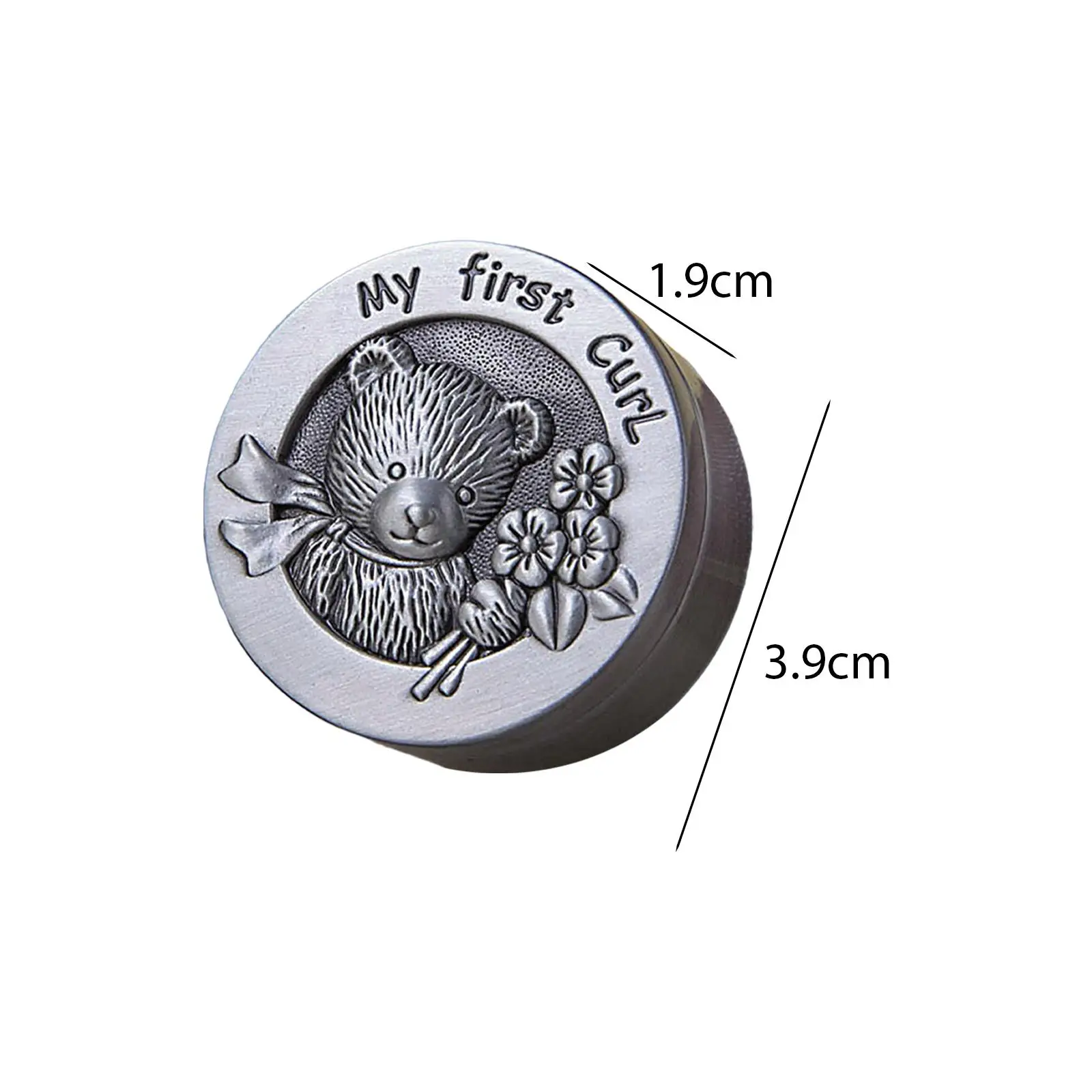 Baby Keepsakes Box Children Growth Witness Metal Storage Metal Memorial Organizer Baby Tooth Fairy Container for Birthday Gift
