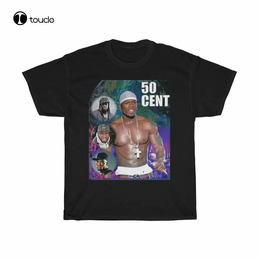 Maglietta Da 50 Centesimi, Maglietta Rap Vintage Da 50 Centesimi, Maglietta Con Spedizione Veloce Personalizzata Aldult Teen Stampa Digitale Unisex Xs