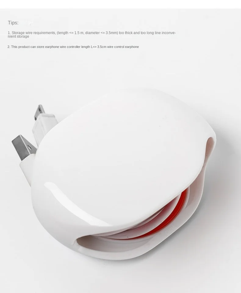 Enrouleur Automatique De Câble - Organisateur De Cordons Rétractable - Pour écouteurs, Câbles De Charge - ABS