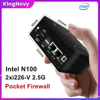 Kingnovy Mini PC Fanless 12th Gen Intel N100 DDR5 Pocket mini Desktop 2xi226-V 2.5G LAN pfSense Firewall computer Proxmox ESXi 1