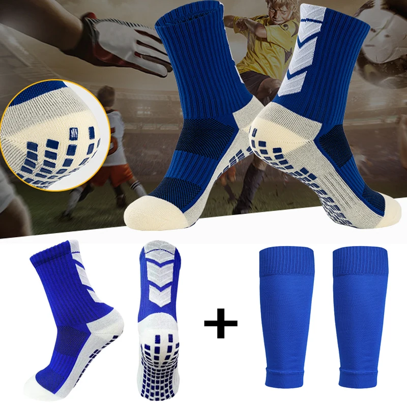 

A Kits Non Slip Soccer Socks Hight Elasticity Football Shin Guards Sleeves Adults Kids Sports Legging Cover Protection Gear