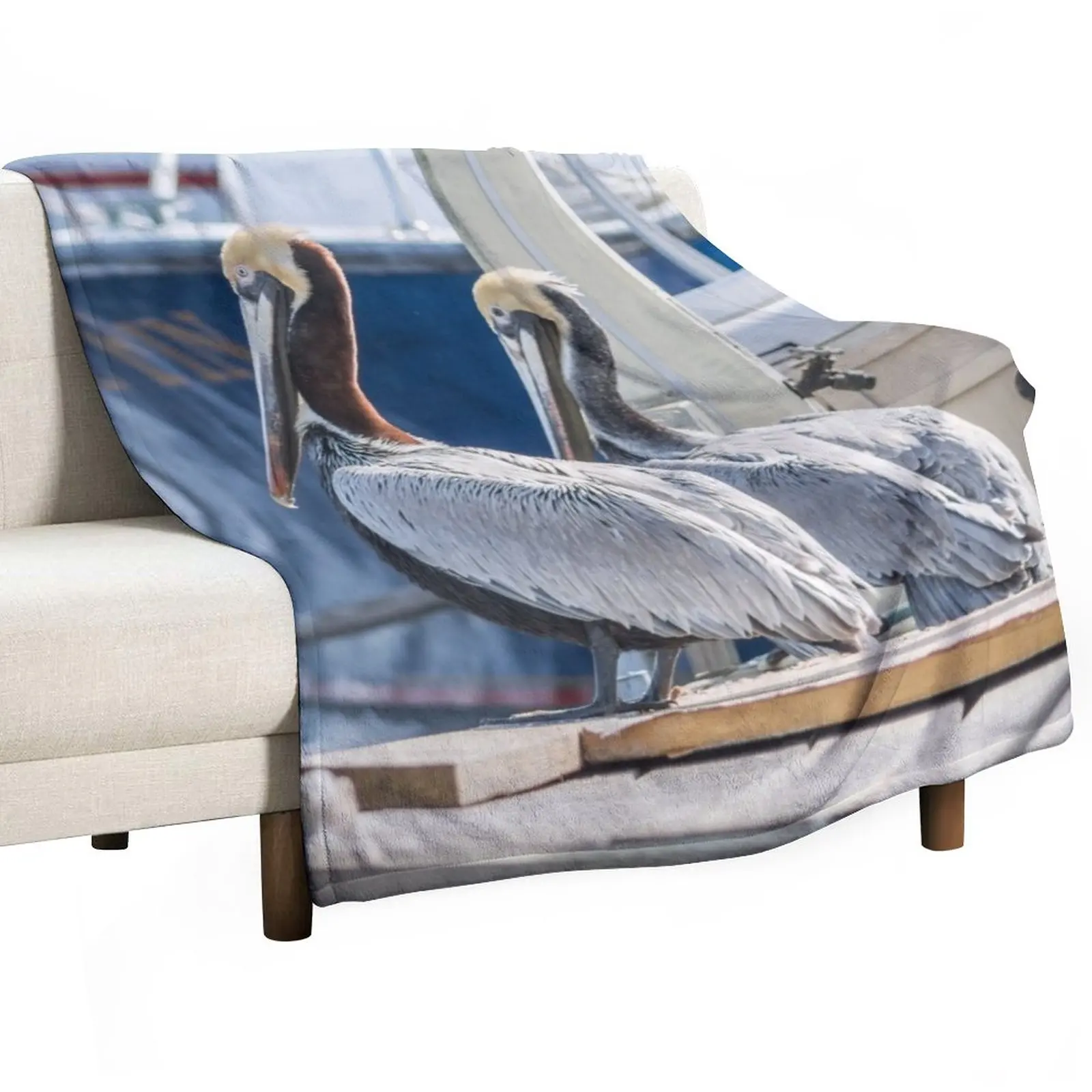 

Brown Pelican 2 2 Throw Blanket Fluffy Shaggy For Baby Blankets
